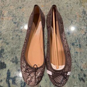 Banana Republic Brown Snakeskin Flats